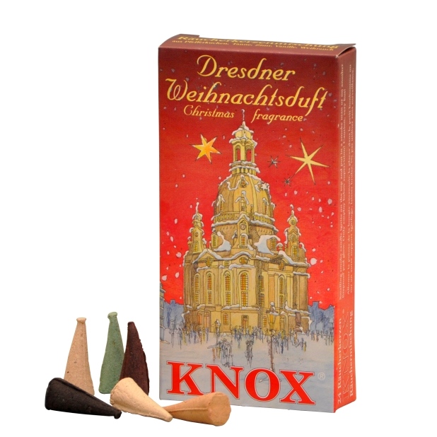 KNOX Räucherkerzen Dresdner Weihnachtsduft, 24 Stück/Packung